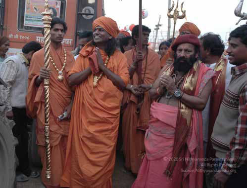 2007 The SPH with an Akhāḍā leader during the Kumbh Mela The SPH inaugurating a new KAILĀSA in kanchipuram